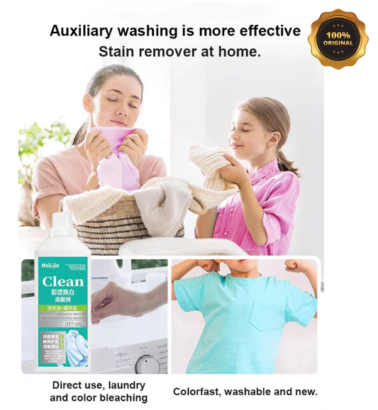 8 in 1 Colour Bleach Laundry Detergent Stain Remover ( BUY 1 GET 1 FREE )