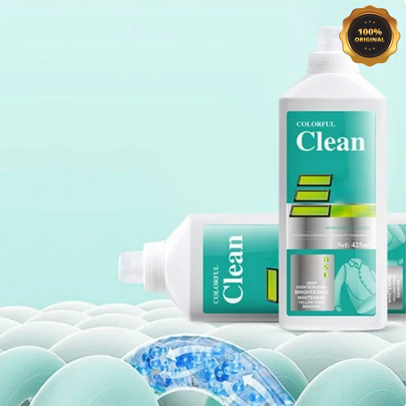 8 in 1 Colour Bleach Laundry Detergent Stain Remover ( BUY 1 GET 1 FREE )