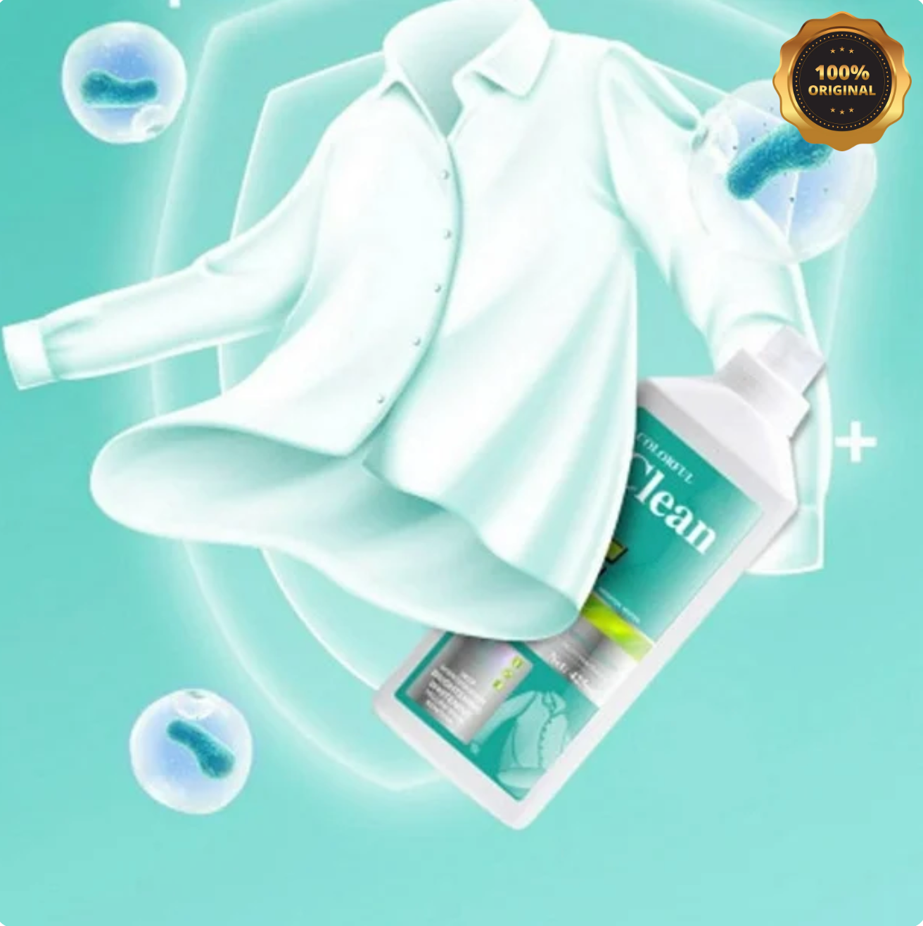 8 in 1 Colour Bleach Laundry Detergent Stain Remover ( BUY 1 GET 1 FREE )